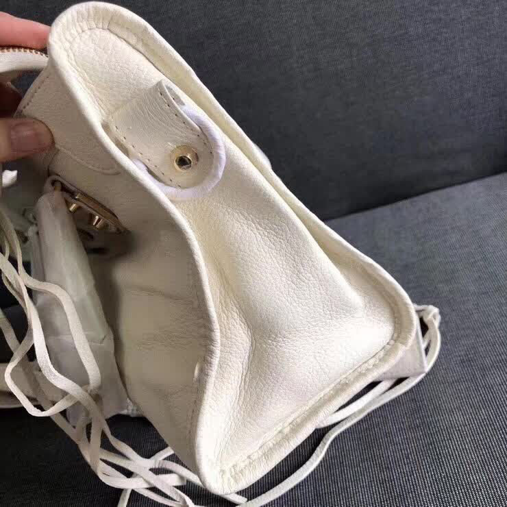BALENCIAG巴黎世家 機車包 30cm原版山羊皮配金邊 手提肩背斜挎包  BL1375